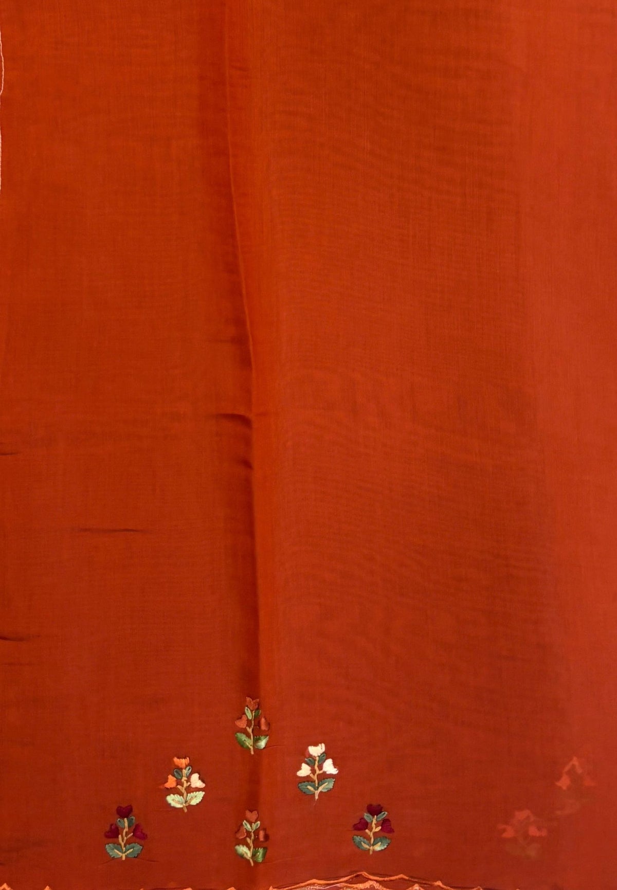 Muslin Saree-Honey In Parrot Motif Border