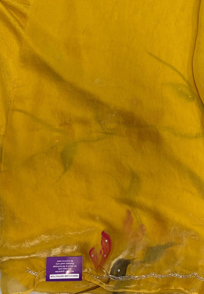 Designer Saree-Yellow