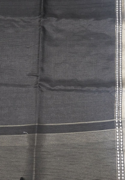 Mulberry Silk Saree- Mini Tower Border Black