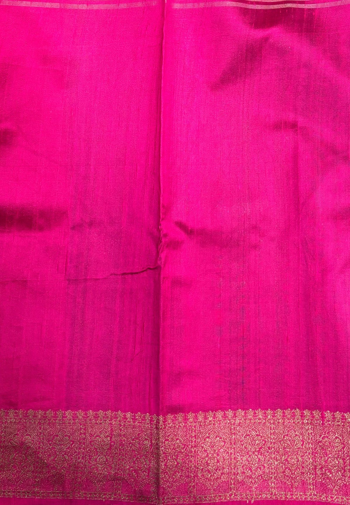 Pure Handloom Tussar Saree-Peacock Green in Intricate Floral Zari Border