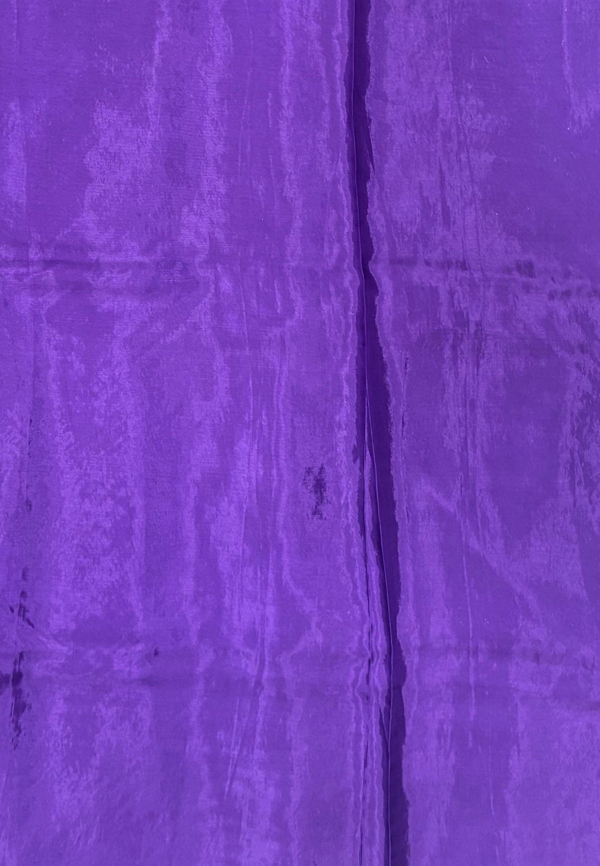 Banarasi Crepe Saree-Purple In Deer Motif Zari Border