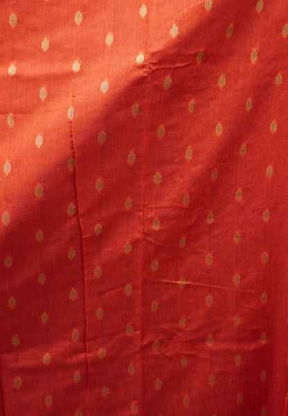 Semi  Tussar Saree - Navy Blue