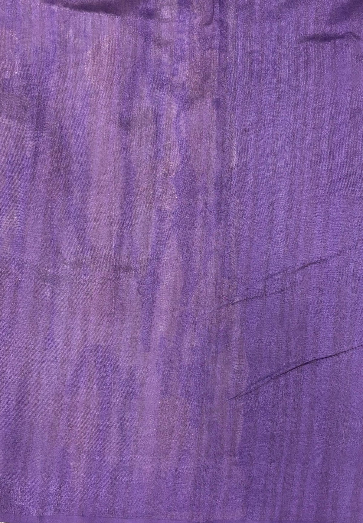 Tussar Saree-Violet in Leheriya Stripe Border