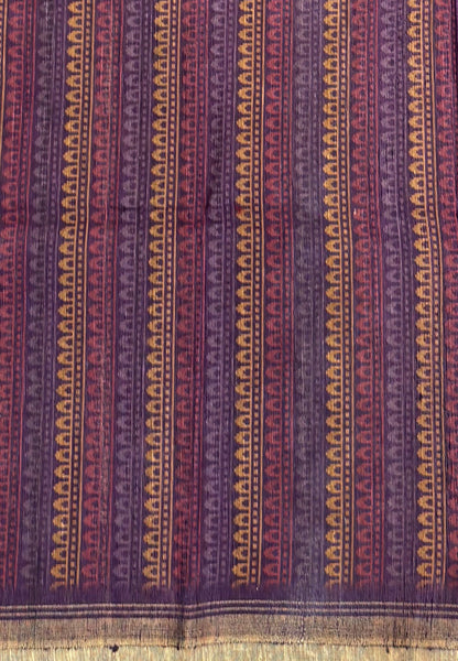 Matka Tussar saree -Purple