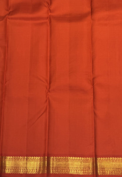 Pure Kanchipuram Silk Saree - Lime Yellow with Contrast Korvai Border