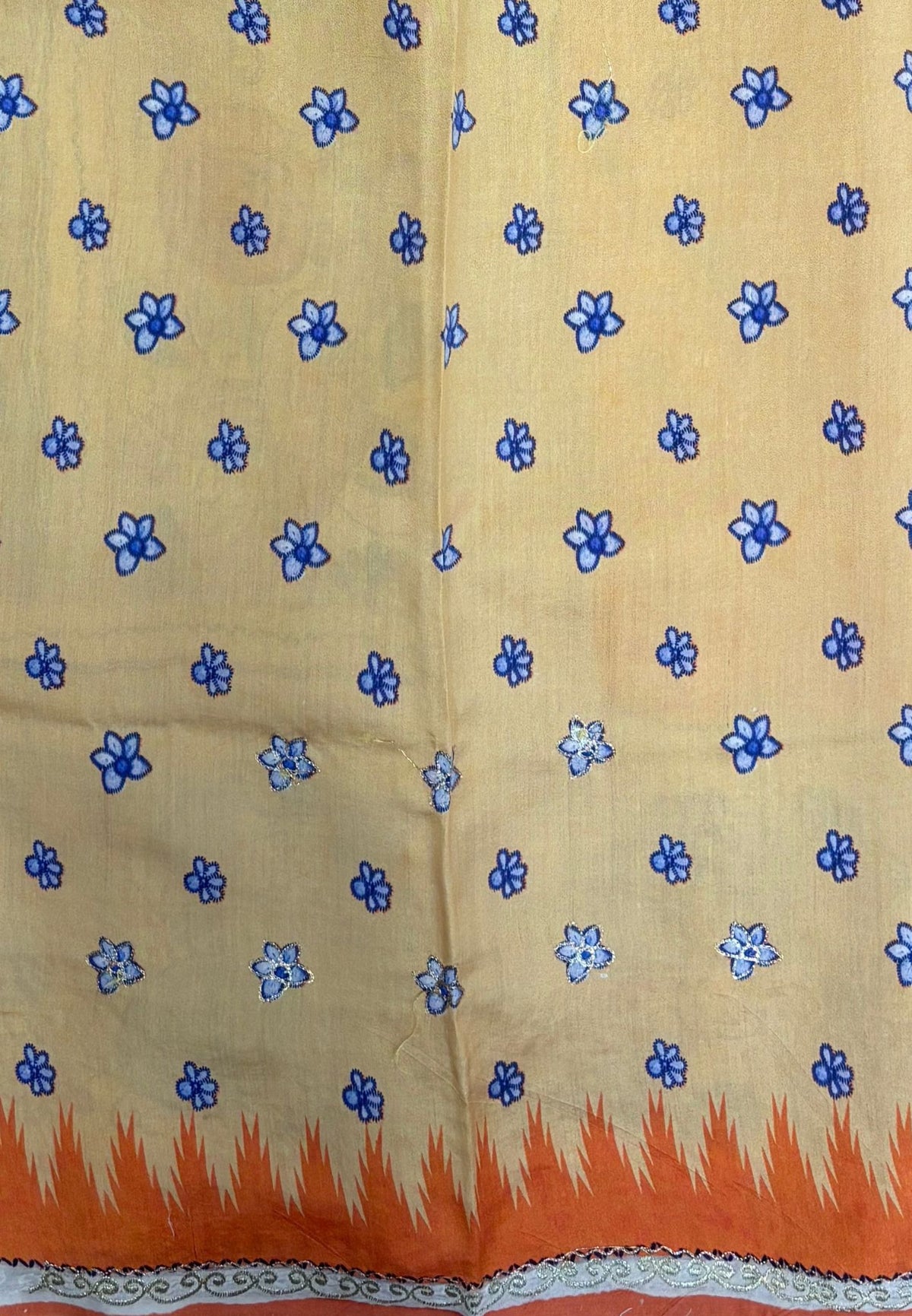 Pure Organza Saree-Dark Pale In Floral Vine Zari Border