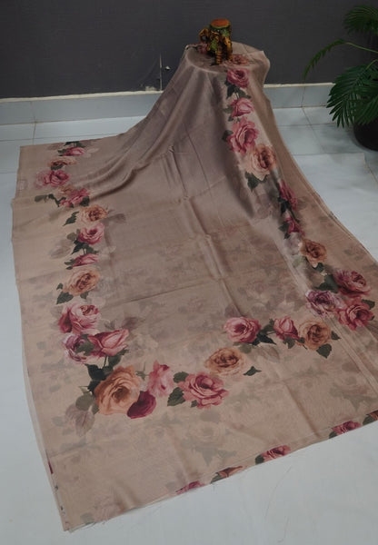 Premium Silk Saree-Grey