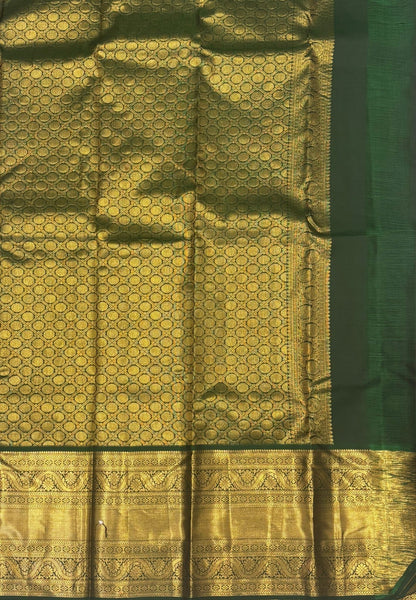 Pure Kanchipuram Silk Saree-Traditional Magenta Pink with Contrast Border