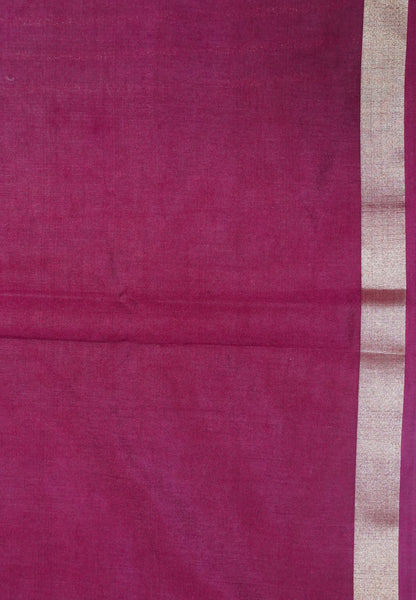 Semi Tussar Saree-Dark pale orange