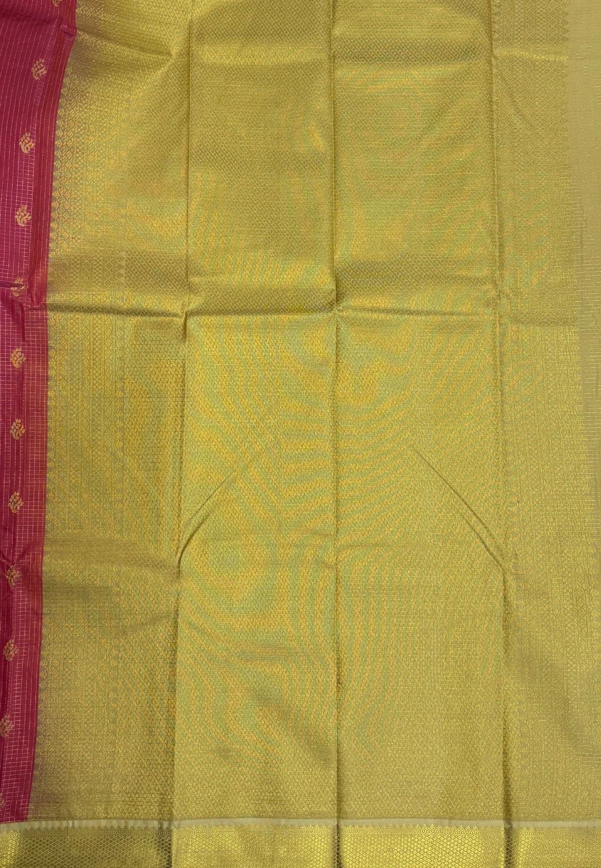 Budget Kanchipuram Saree-Patel Pink with Contrast Border