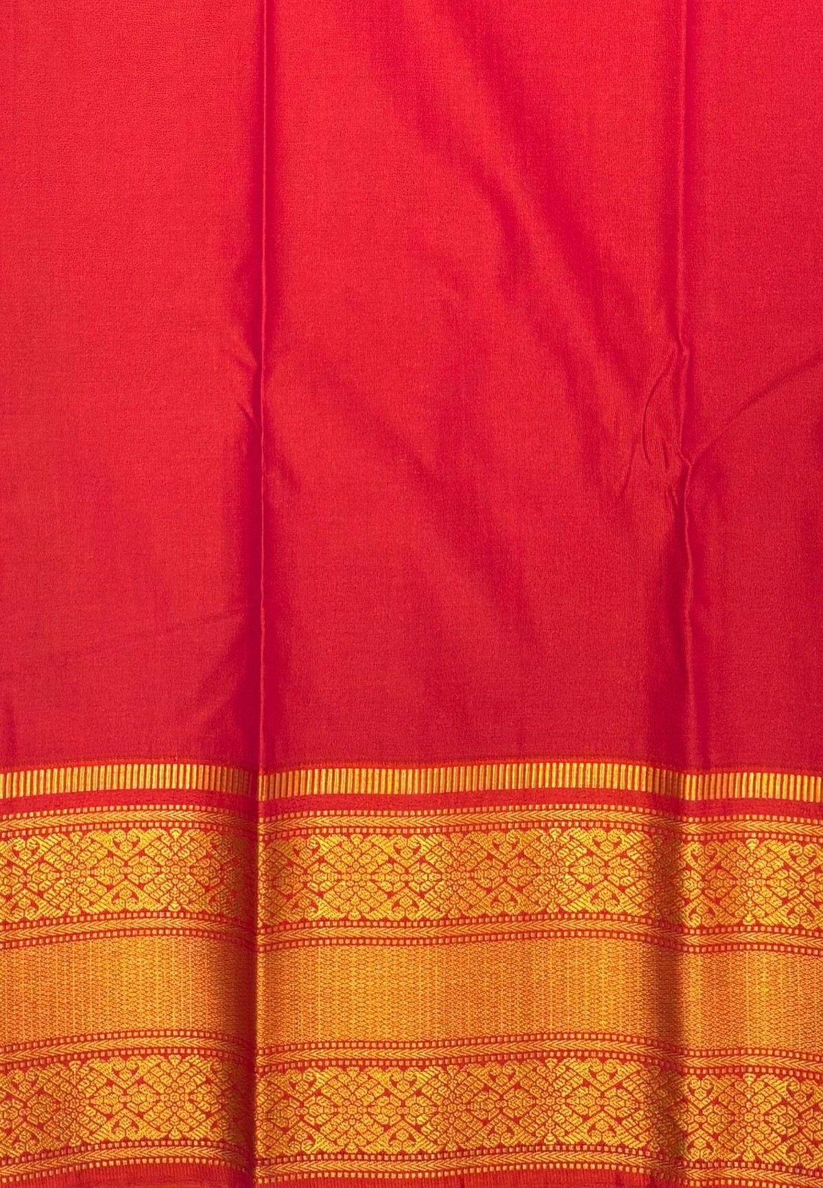Budget Kanchipuram Saree-Blue In Floral Zari Panel Border