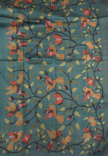 Premium Silk Saree-Blue