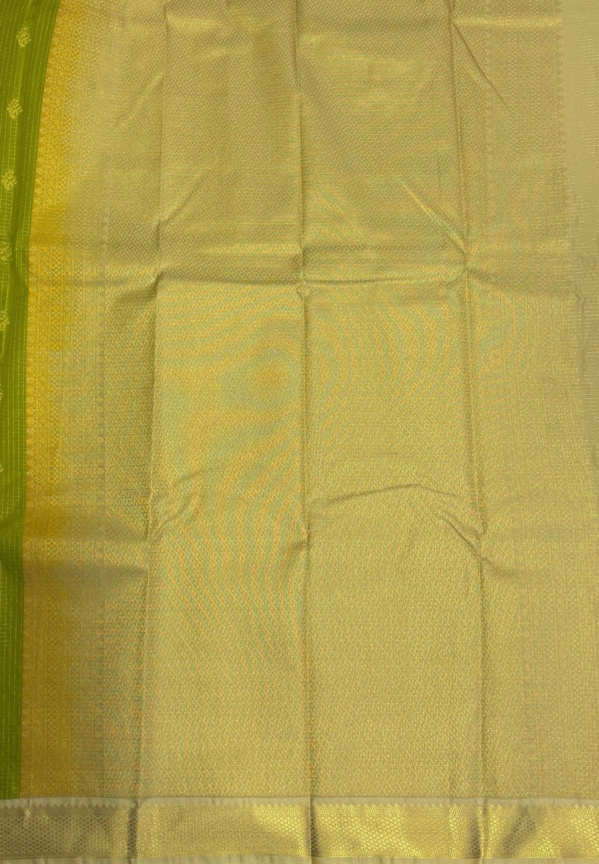 Budget Kanchipuram Saree-Light Green with Contrast Border