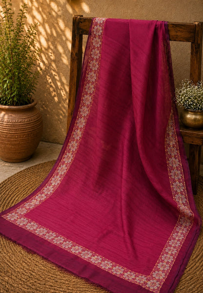 Pure Tussar Saree- Red