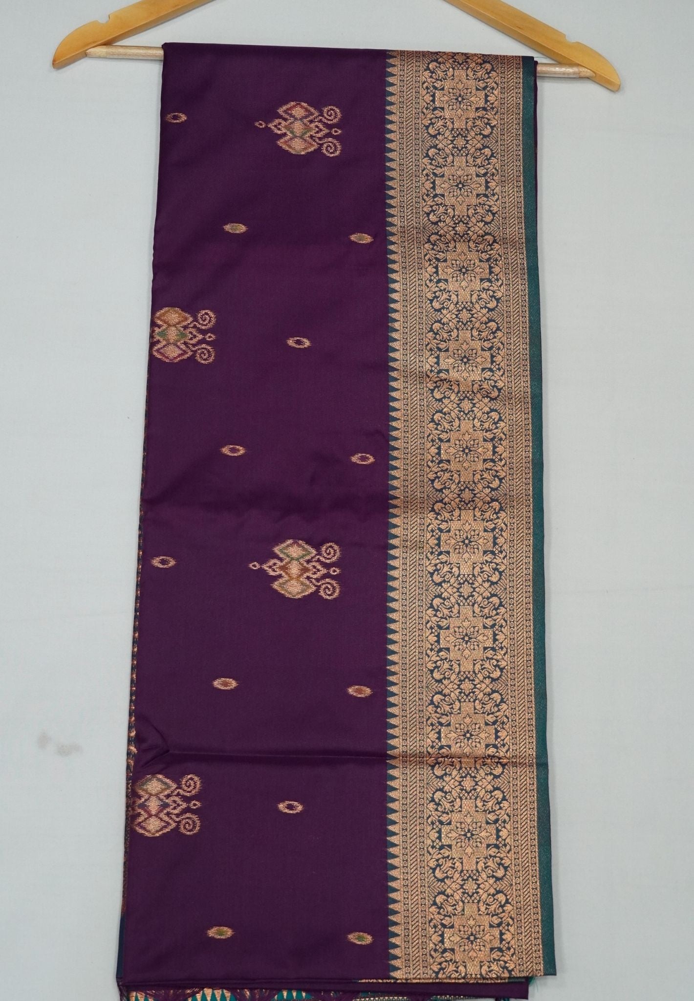 Semi Silk Saree-Wine