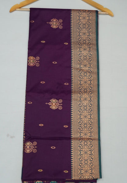 Semi Silk Saree-Wine