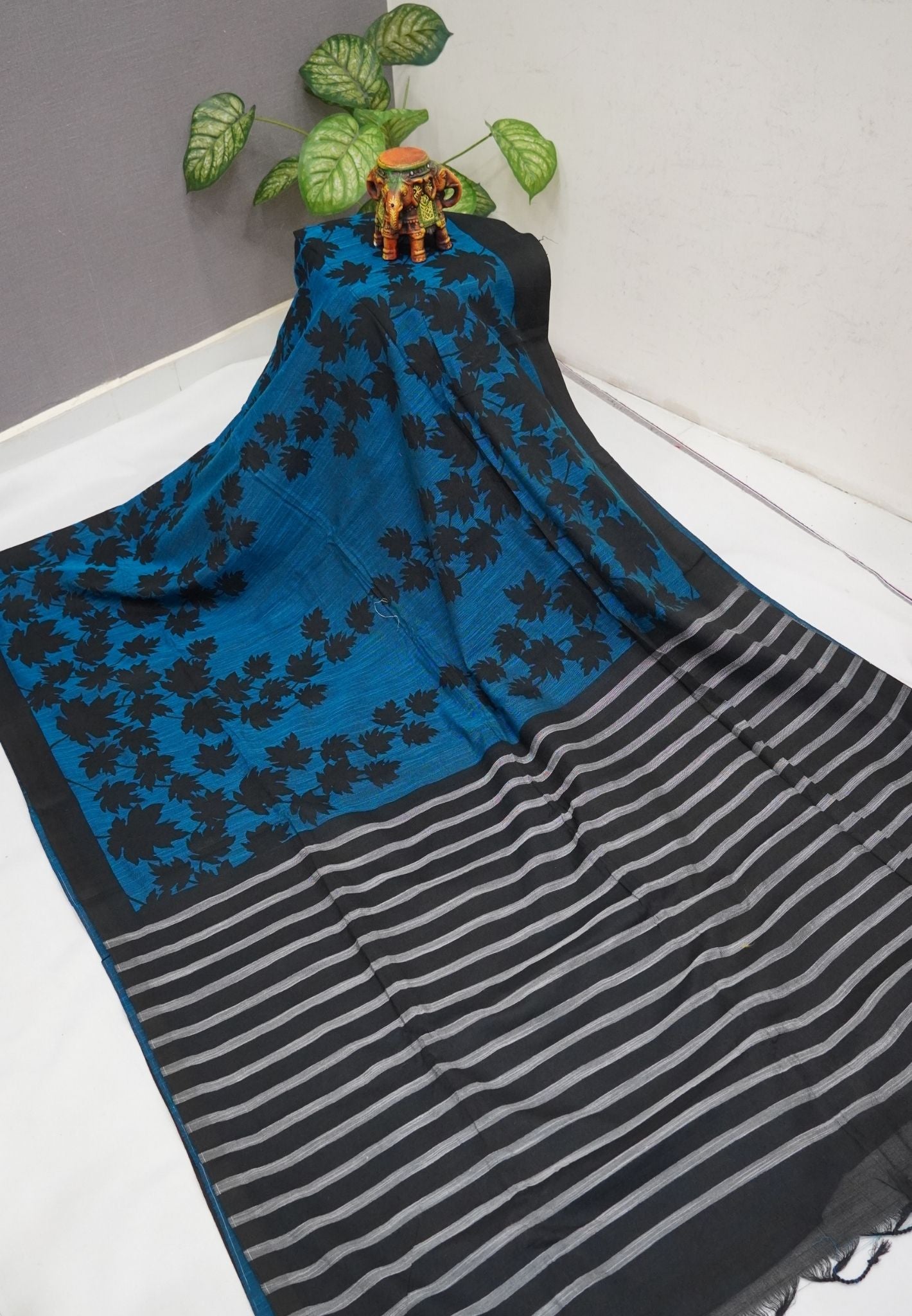Sambalpuri Cotton Saree-Blue