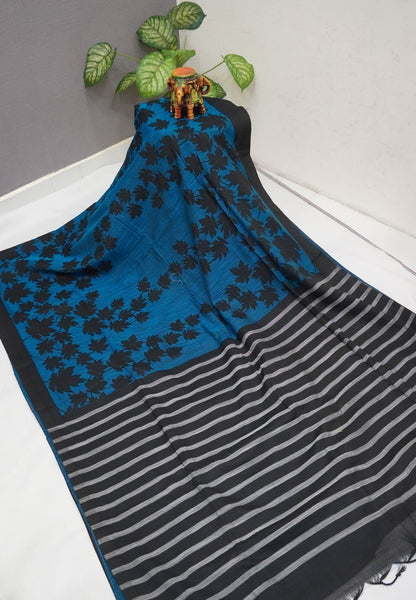 Sambalpuri Cotton Saree-Blue