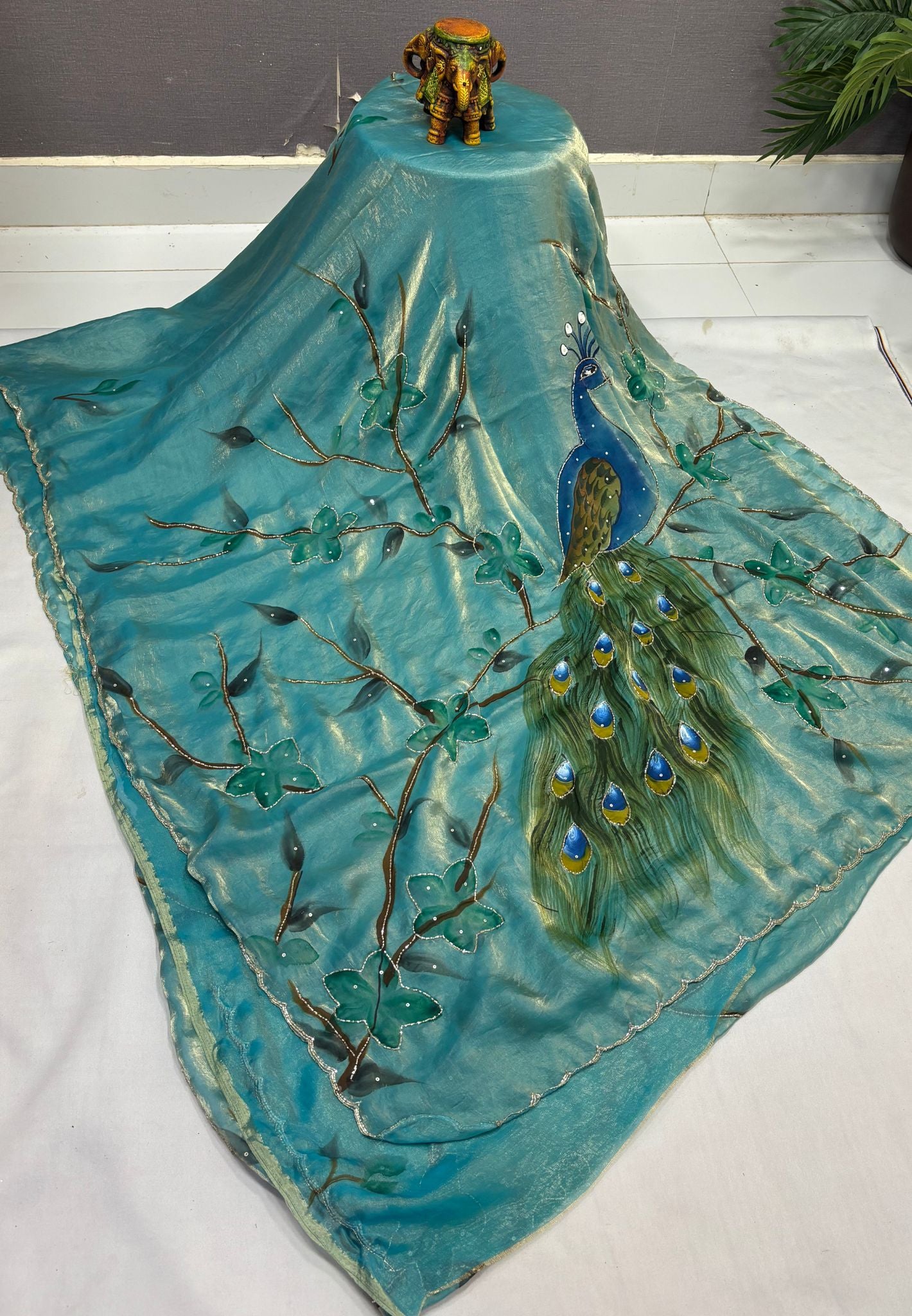Designer Saree-Sky Blue