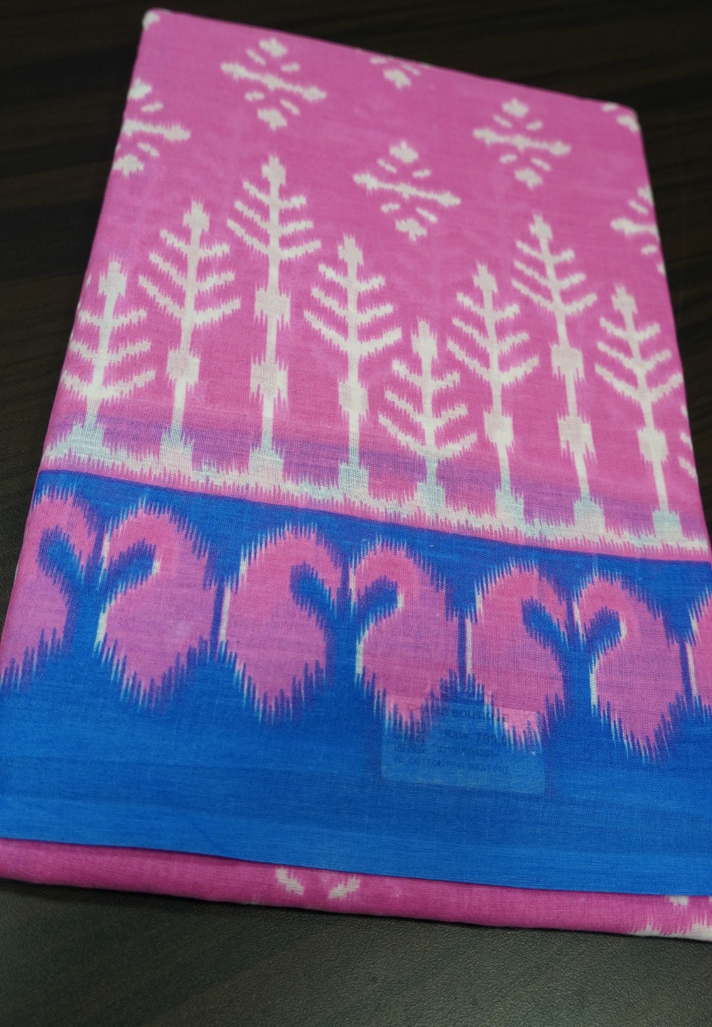 Cotton Saree - Pink