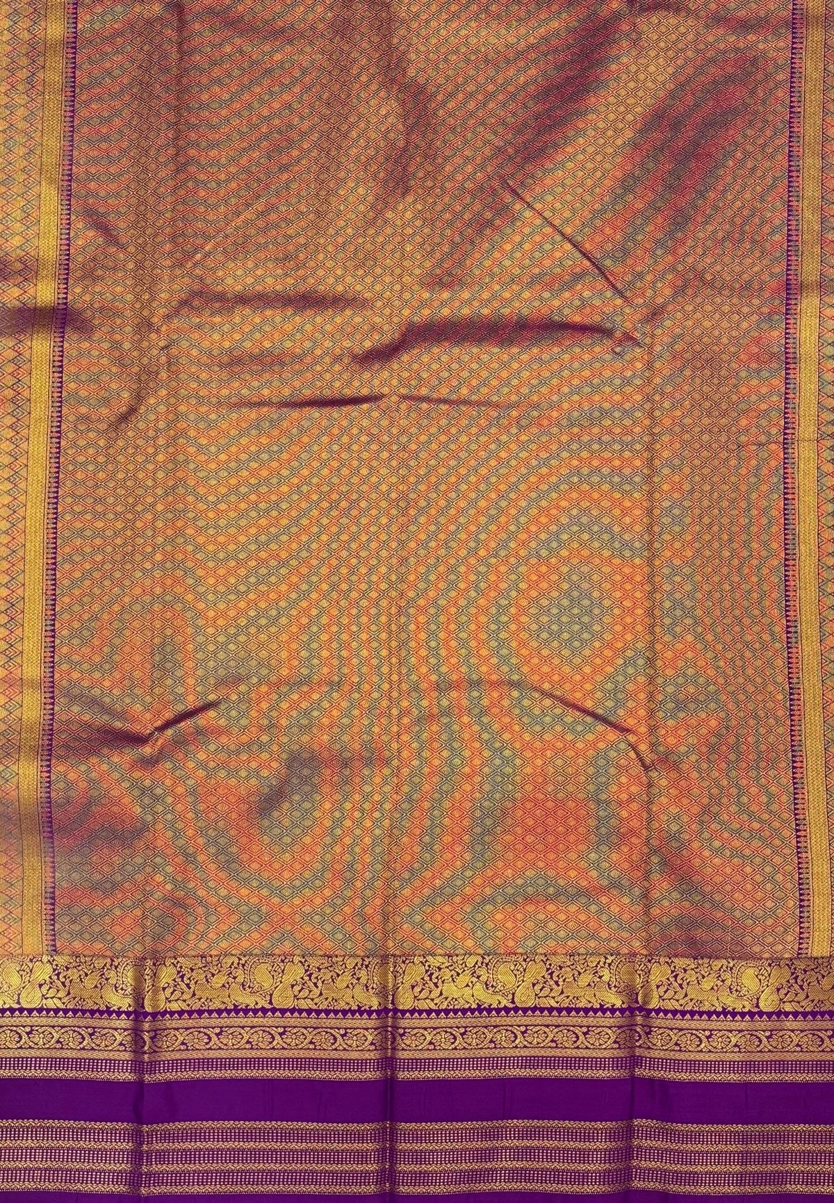 Budget Kanchipuram Saree-Torquiose Blue