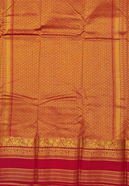 Budget Kanchipuram Saree-Violet-Red