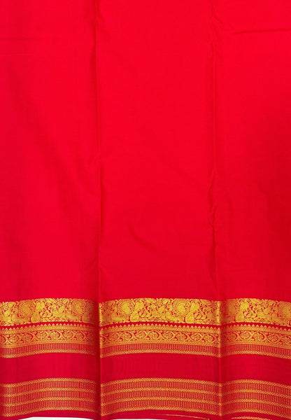 Budget Kanchipuram Saree-Violet-Red