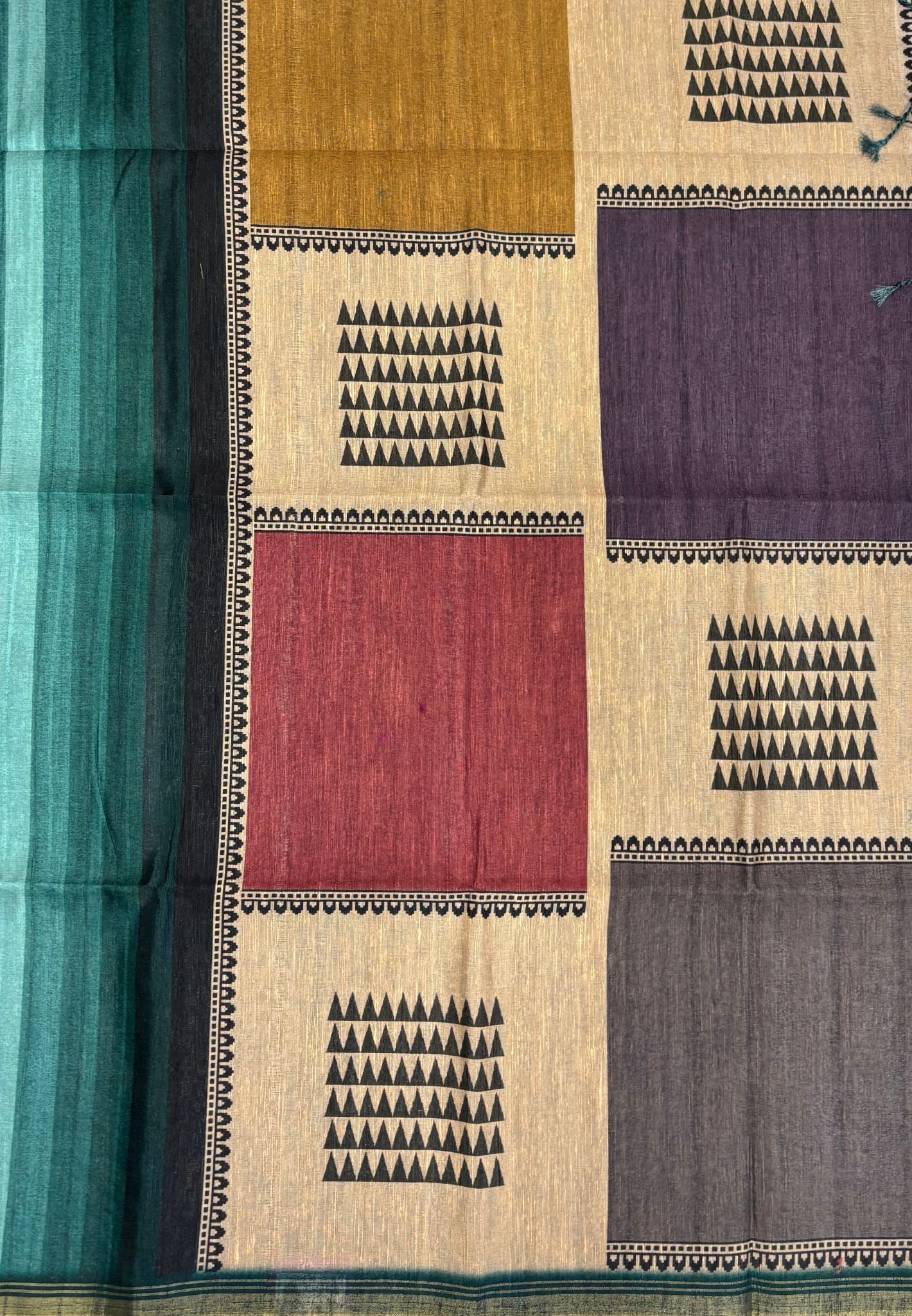 Matka Tussar saree -Green