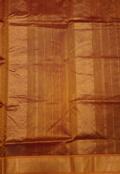 Pure Silk Cotton Saree-Red with Contrast Border in Lakshdeepam
