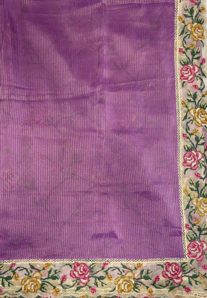 Designer Saree-Purple