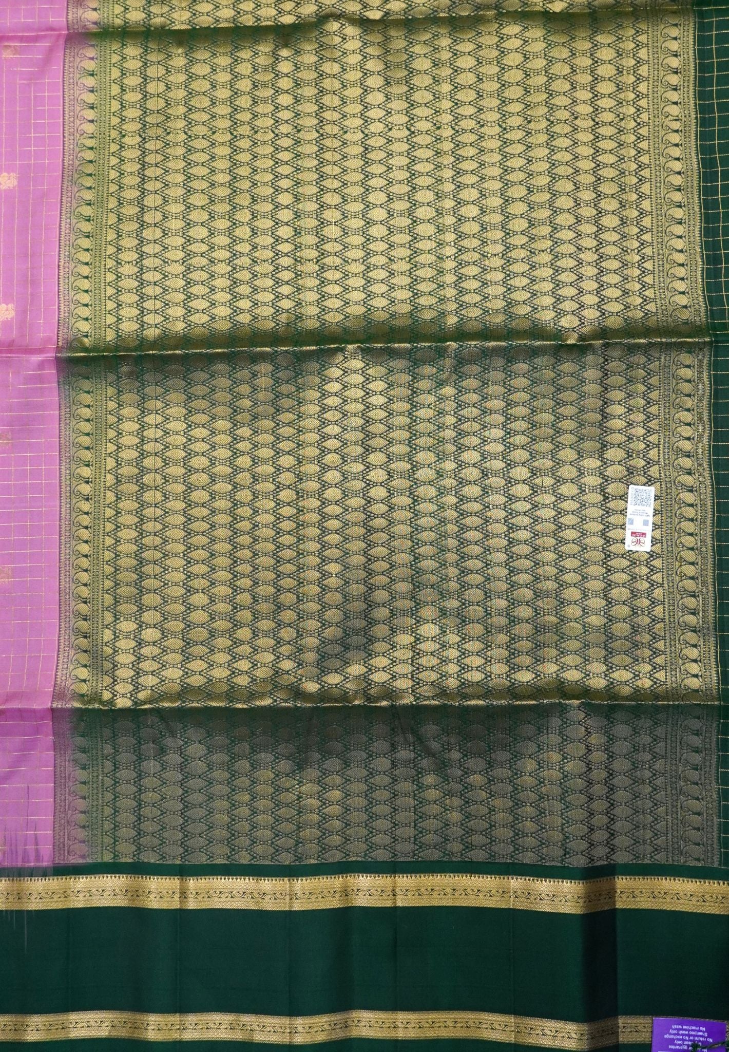 Pure Kanchipuram Silk Saree - Peach Pink