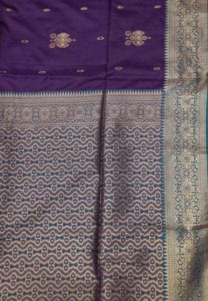 Semi Silk Saree-Wine