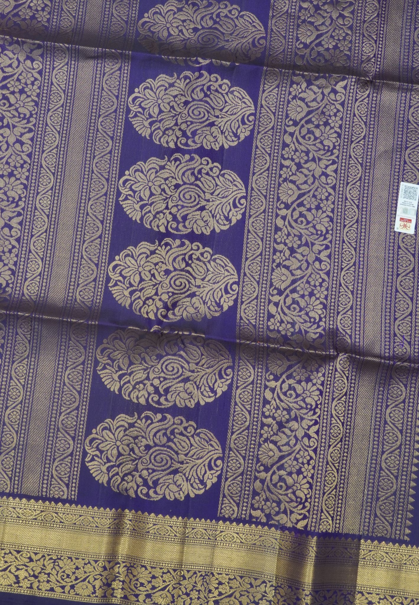 Pure Soft Silk Saree – Brown-Wine with Brocade Border