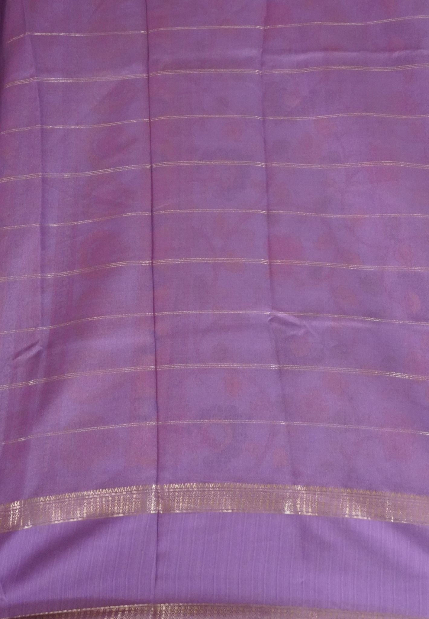 Shiffon Saree-Lavender in Kalamkari Pattern
