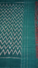 Pochampally Cotton double Ikkat Saree Red - Teal Green thumbnail
