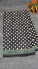 Mul Mul Cotton Saree Black Small Dots thumbnail