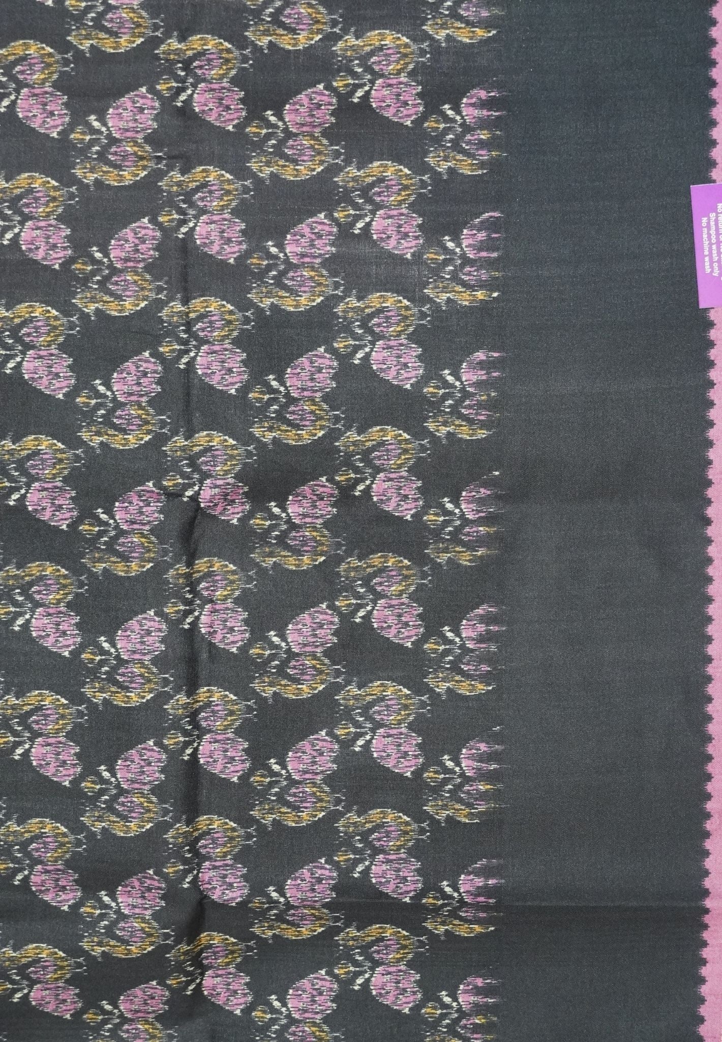 Semi Matka Tussar Saree-Muted Wine with Contrast Border and Zari Checks