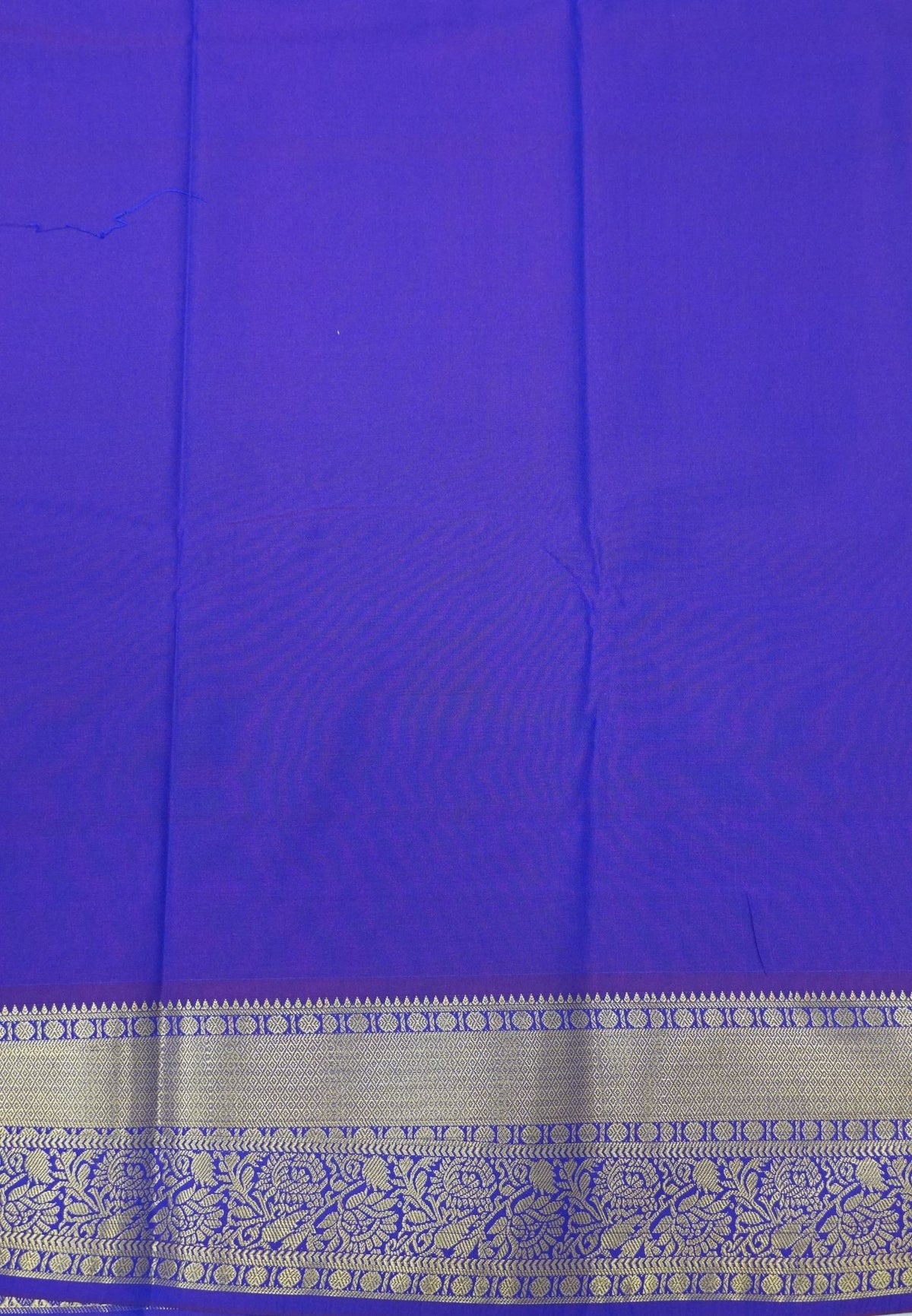 Budget Kanchipuram Saree-Sulphate Blue in Feather Peacock Buttas