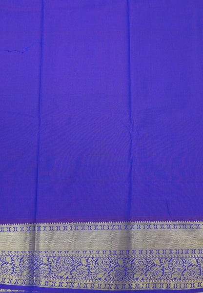 Budget Kanchipuram Saree-Sulphate Blue in Feather Peacock Buttas