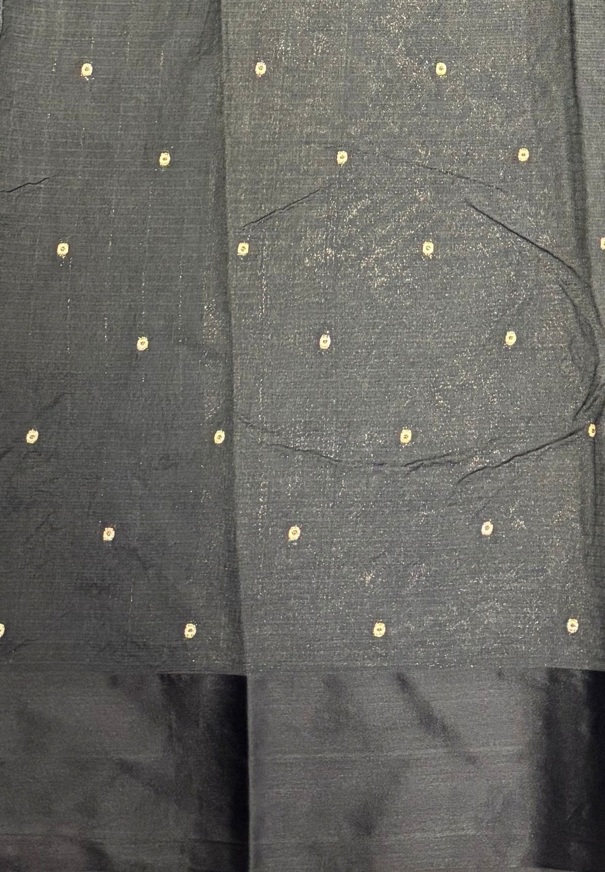 Art Silk Kota Saree-Black In Geometric Zari Brocade Border