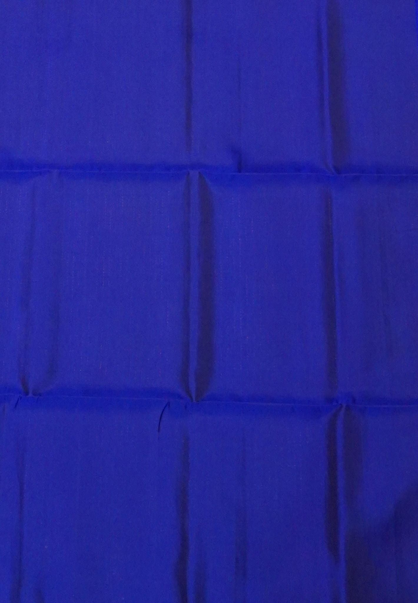 Pure Kanchipuram Silk Saree-Blue with Peacock Buttas