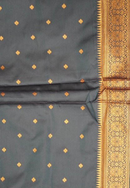 Semi Silk Saree-Wine
