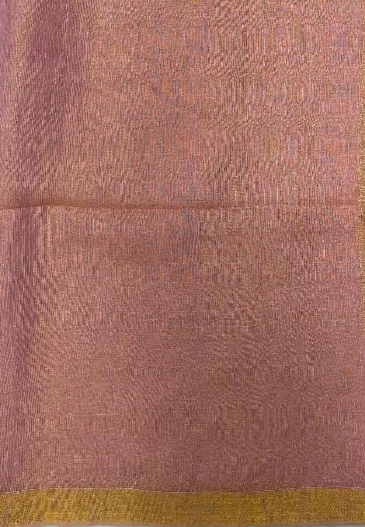Tissue Silk Saree-Baby Pink In Lotus Motif Border