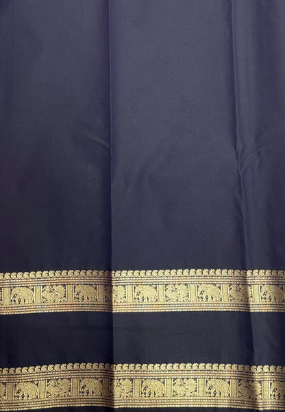 Budget Kanchipuram Saree-Baby Pink with Contrast Border