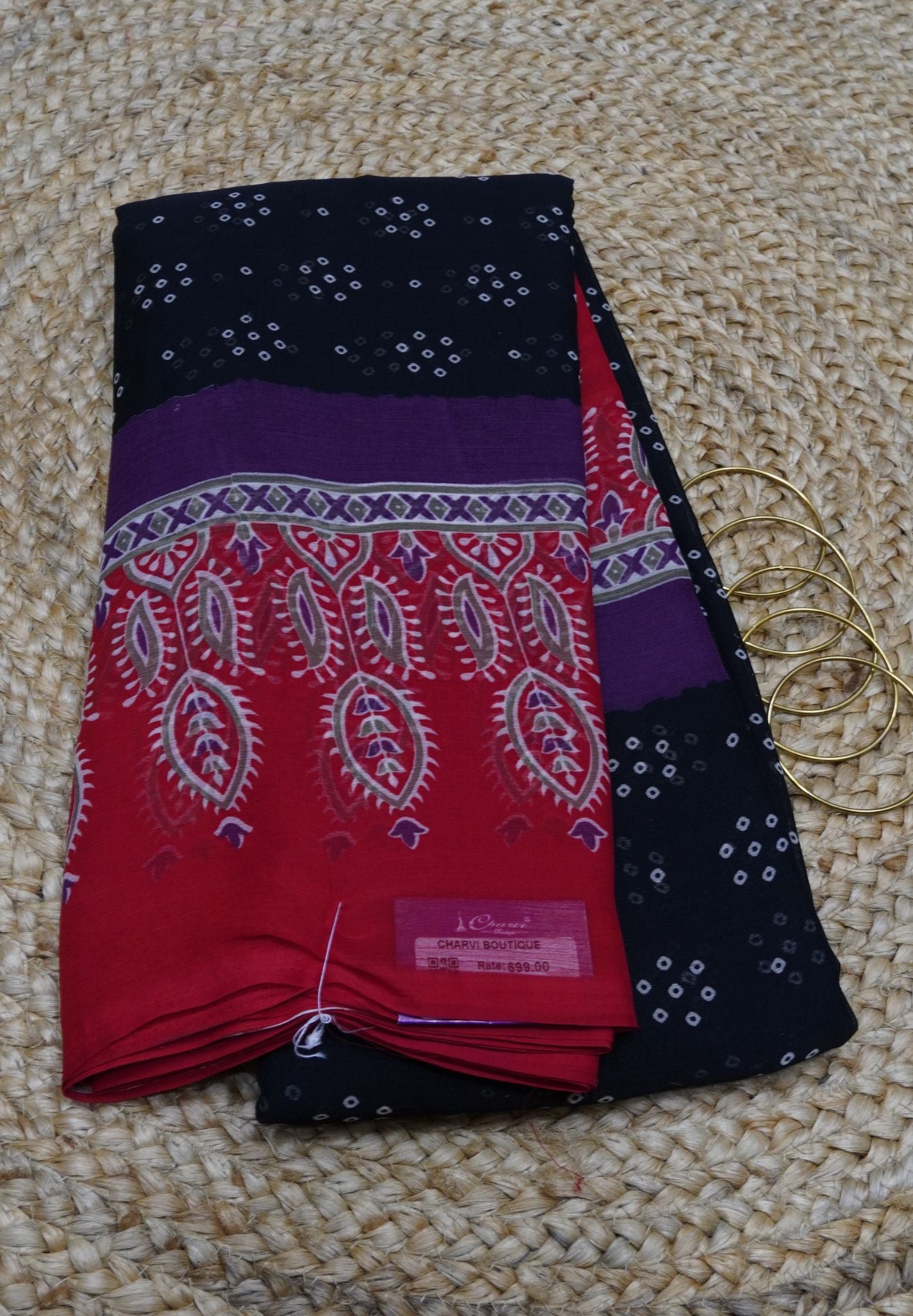 Chiffon Saree - Black