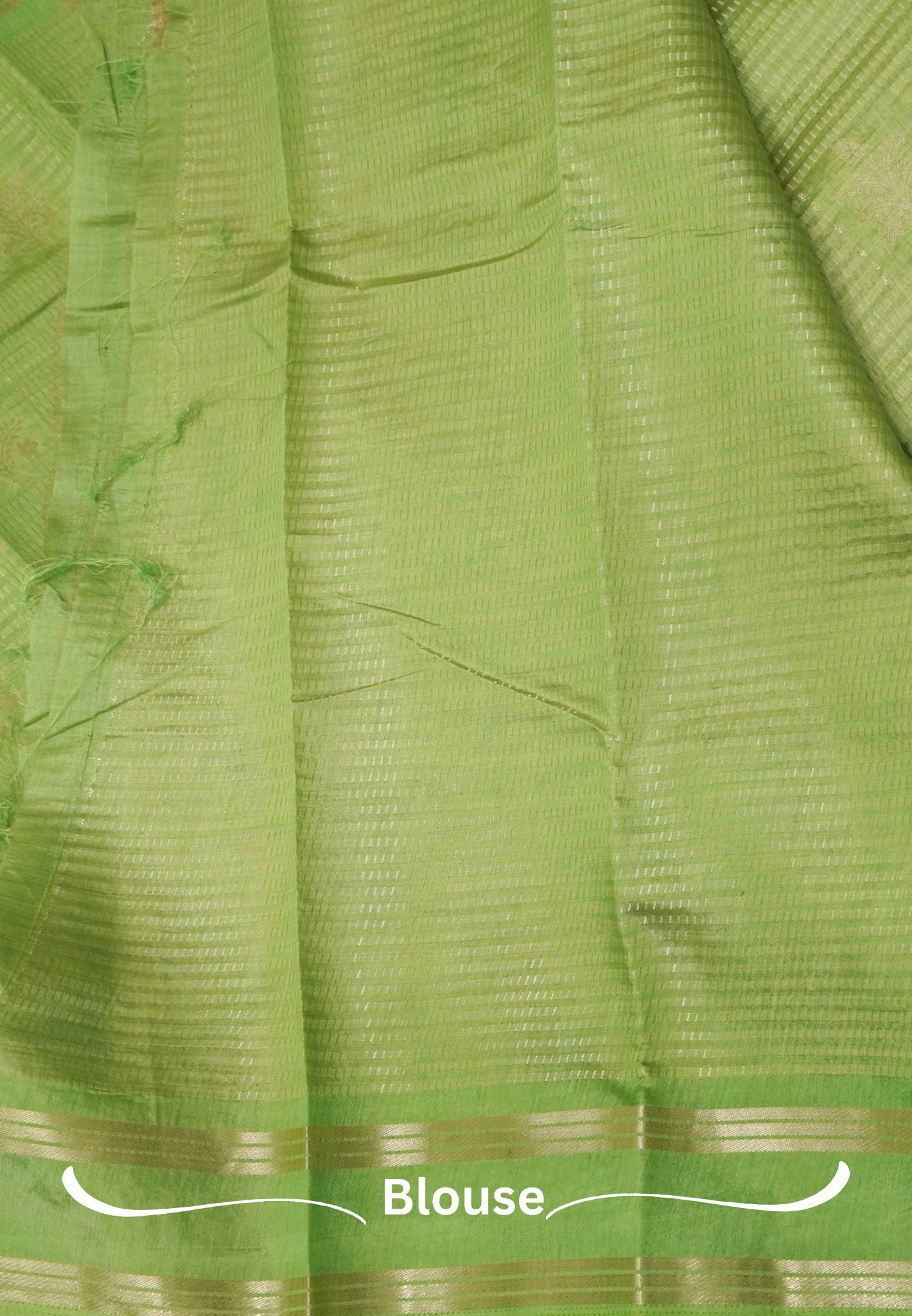 Semi Tussar Saree-Light Green in RainDrop Zari with Retapet Border