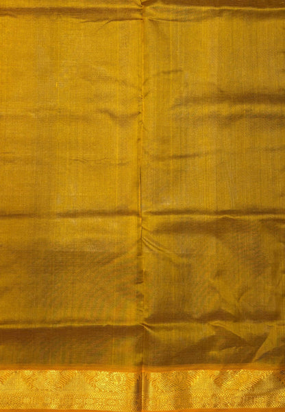 Pure Silk Cotton Saree-Peacock Blue In Vairaoosi Zari With Contrast Border