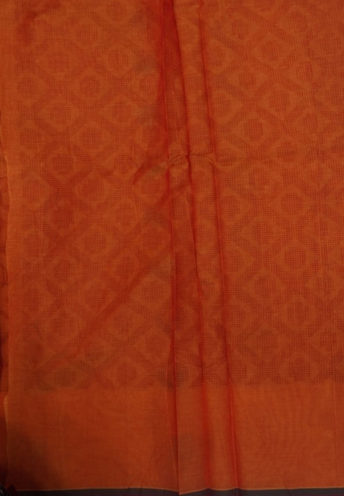 Cotton Saree-Orange in Thread Work