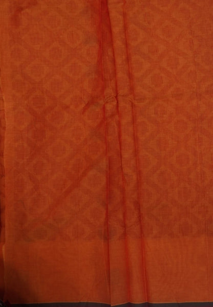 Cotton Saree-Orange in Thread Work