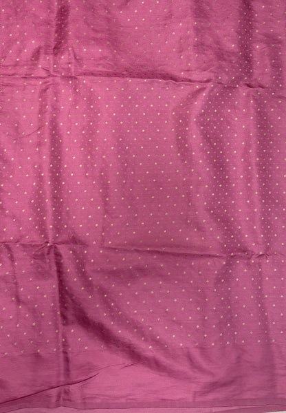 Gaji Silk Saree-Onion Pink with Jumka Zari Butta